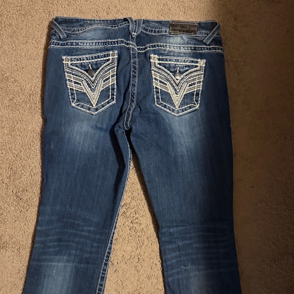 VIGOSS Stylish DALLAS SLIM BOOT Blue Women's Jeans